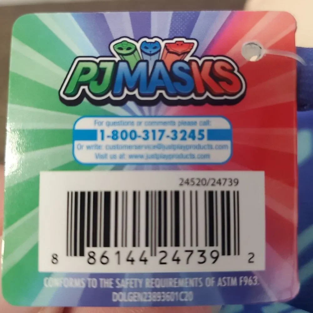 PJ MASKS CATBOY Plush Stuffed Animal Poly with original hang tags Excellent